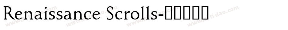 Renaissance Scrolls字体转换